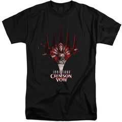 Magic The Gathering Crimson Vow Logo Men's 18/1 Tall Cotton Short-Sleeve T-Shirt
