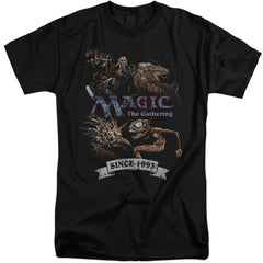 Magic The Gathering Four Pack Retro Men's 18/1 Tall Cotton Short-Sleeve T-Shirt