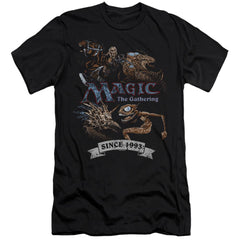Magic The Gathering Four Pack Retro Men's Ultra-Soft 30/1 Cotton Slim Short-Sleeve T-Shirt