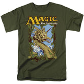 Magic The Gathering Mirage Deck Art Men's 18/1 Cotton Short-Sleeve T-Shirt