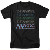 Magic The Gathering Retro Logo Repeat Men's 18/1 Cotton Short-Sleeve T-Shirt