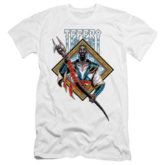 Magic The Gathering Teferi Men's Ultra-Soft 30/1 Cotton Slim Short-Sleeve T-Shirt