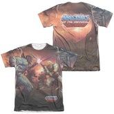 Masters Of The Universe Battle (Front/Back Print) Men's Regular Fit Poly Cotton Short-Sleeve T-Shirt