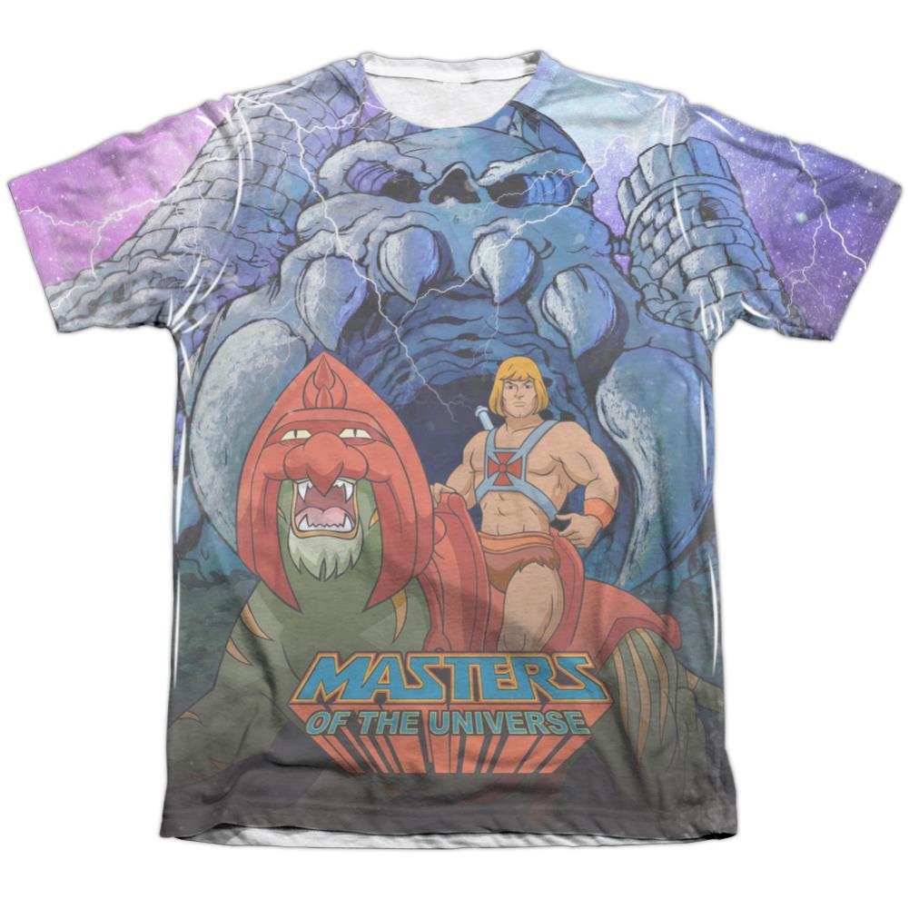 Masters Of The Universe Protecting Grayskull Men's Regular Fit Poly Cotton Short-Sleeve T-Shirt