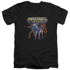 Masters Of The Universe Team Of Villains Men's 30/1 Cotton Slim V-Neck T-Shirt