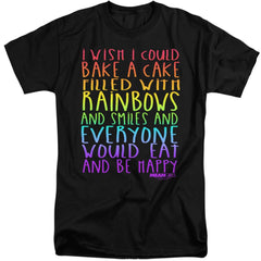 Mean Girls Rainbows And Cake Men's 18/1 Tall Cotton Short-Sleeve T-Shirt