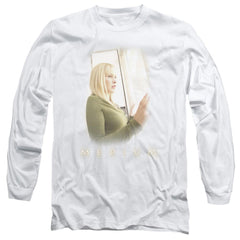 Medium White Light Men's 18/1 Cotton Long-Sleeve T-Shirt