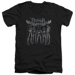 Metalocalypse Dethklok Band Men's 30/1 Cotton Slim V-Neck T-Shirt