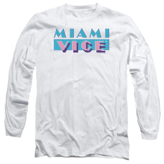 Miami Vice Logo Men's 18/1 Cotton Long-Sleeve T-Shirt