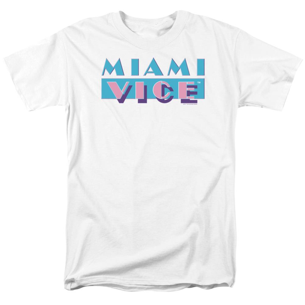 Miami Vice Logo Men's 18/1 Cotton Short-Sleeve T-Shirt