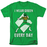 Mighty Morphin Power Rangers Always Green Men's 18/1 Cotton Short-Sleeve T-Shirt