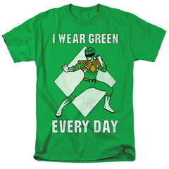 Mighty Morphin Power Rangers Always Green Men's 18/1 Cotton Short-Sleeve T-Shirt