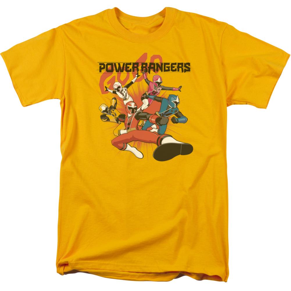 Mighty Morphin Power Rangers Attack Men's 18/1 Cotton Short-Sleeve T-Shirt