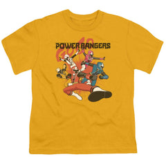Mighty Morphin Power Rangers Attack Youth 18/1 100% Cotton Short-Sleeve T-Shirt