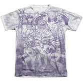 Mighty Morphin Power Rangers Baddies Sub Men's Regular Fit Poly Cotton Short-Sleeve T-Shirt