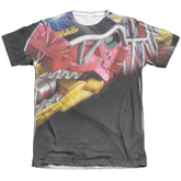 Mighty Morphin Power Rangers Big Zord Men's Regular Fit Poly Cotton Short-Sleeve T-Shirt