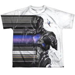 Mighty Morphin Power Rangers Black Streak Youth Regular Fit Poly Short-Sleeve T-Shirt