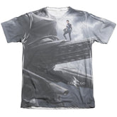 Mighty Morphin Power Rangers Black Zord Poster Men's Regular Fit Poly Cotton Short-Sleeve T-Shirt