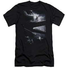 Mighty Morphin Power Rangers Black Zord Poster Men's Ultra-Soft 30/1 Cotton Slim Short-Sleeve T-Shirt