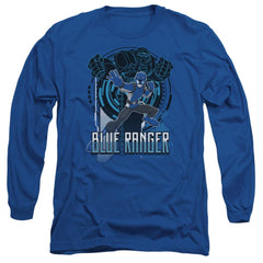 Mighty Morphin Power Rangers Blue Ranger Men's 18/1 Cotton Long-Sleeve T-Shirt