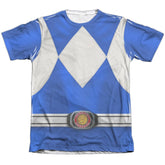 Mighty Morphin Power Rangers Blue Ranger Men's Regular Fit Poly Cotton Short-Sleeve T-Shirt