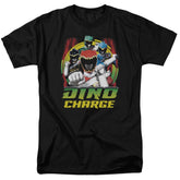 Mighty Morphin Power Rangers Dino Lightning Men's 18/1 Cotton Short-Sleeve T-Shirt