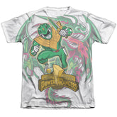 Mighty Morphin Power Rangers Dragon Power Men's Regular Fit Poly Cotton Short-Sleeve T-Shirt