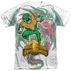 Mighty Morphin Power Rangers Dragon Power Men's Regular Fit Polyester Short-Sleeve T-Shirt