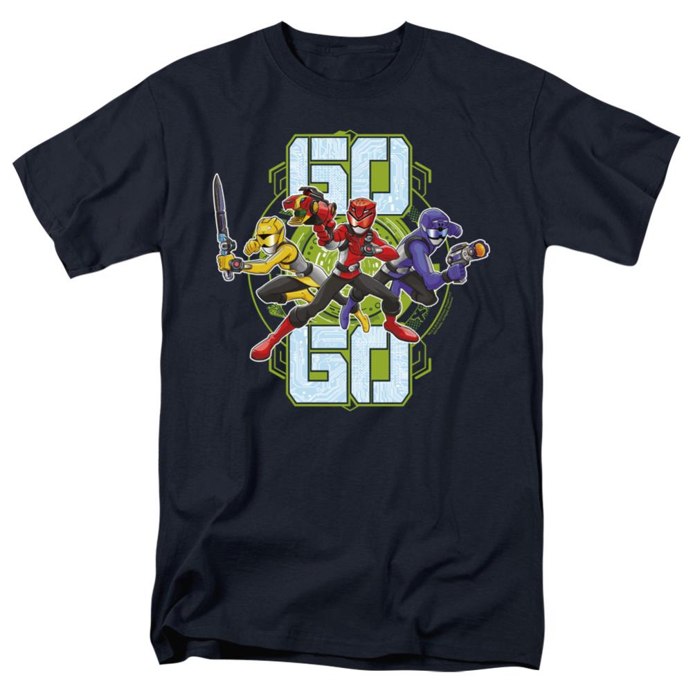 Mighty Morphin Power Rangers Go Go Men's 18/1 Cotton Short-Sleeve T-Shirt