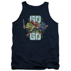 Mighty Morphin Power Rangers Go Go Men's 18/1 Cotton Tank Top