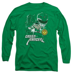 Mighty Morphin Power Rangers Green Ranger Men's 18/1 Cotton Long-Sleeve T-Shirt