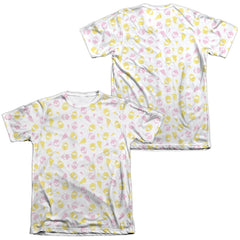 Mighty Morphin Power Rangers Grl Pwr (Front/Back Print) Men's Regular Fit Poly Cotton Short-Sleeve T-Shirt