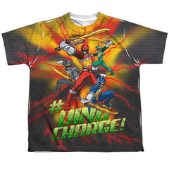 Mighty Morphin Power Rangers Hashtag Youth Regular Fit Poly Short-Sleeve T-Shirt