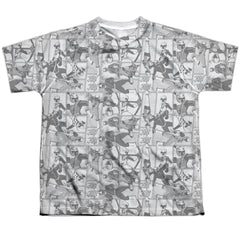 Mighty Morphin Power Rangers Helmets Youth Regular Fit Poly Short-Sleeve T-Shirt