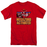 Mighty Morphin Power Rangers Megazord Activated Men's 18/1 Cotton Short-Sleeve T-Shirt