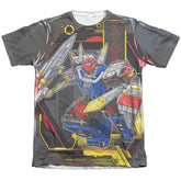 Mighty Morphin Power Rangers Megazord Men's Regular Fit Poly Cotton Short-Sleeve T-Shirt