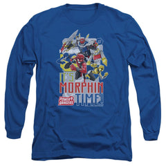 Mighty Morphin Power Rangers Morphin Time Men's 18/1 Cotton Long-Sleeve T-Shirt