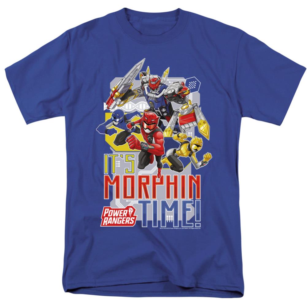 Mighty Morphin Power Rangers Morphin Time Men's 18/1 Cotton Short-Sleeve T-Shirt