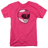 Mighty Morphin Power Rangers Pink Ranger Mask Men's 18/1 Cotton Short-Sleeve T-Shirt
