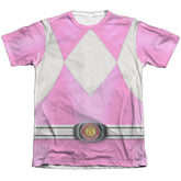 Mighty Morphin Power Rangers Pink Ranger Men's Regular Fit Poly Cotton Short-Sleeve T-Shirt
