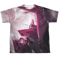 Mighty Morphin Power Rangers Pink Zord Poster Youth Regular Fit Poly Short-Sleeve T-Shirt
