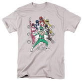 Mighty Morphin Power Rangers Ranger Manga Men's 18/1 Cotton Short-Sleeve T-Shirt