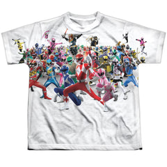 Mighty Morphin Power Rangers Ranger Overload Youth Regular Fit Poly Short-Sleeve T-Shirt