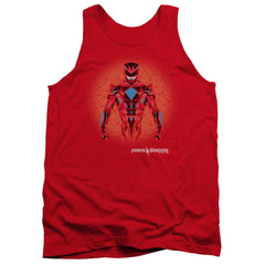 Mighty Morphin Power Rangers Red Power Ranger Graphic Men's 18/1 Cotton Tank Top