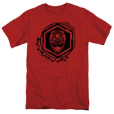 Mighty Morphin Power Rangers Red Ranger Men's 18/1 Cotton Short-Sleeve T-Shirt