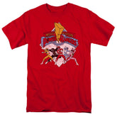 Mighty Morphin Power Rangers Retro Rangers Men's 18/1 Cotton Short-Sleeve T-Shirt