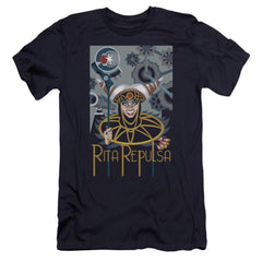 Mighty Morphin Power Rangers Rita Deco Men's Ultra-Soft 30/1 Cotton Slim Short-Sleeve T-Shirt