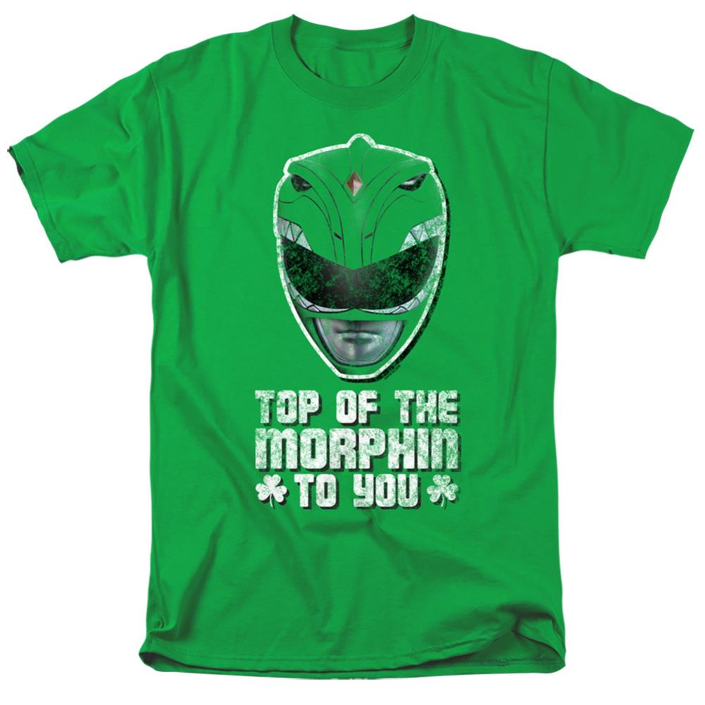 Mighty Morphin Power Rangers Top Of The Morphin To You Men's 18/1 Cotton Short-Sleeve T-Shirt