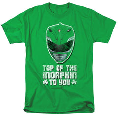 Mighty Morphin Power Rangers Top Of The Morphin To You Men's 18/1 Cotton Short-Sleeve T-Shirt