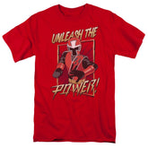 Mighty Morphin Power Rangers Unleash Men's 18/1 Cotton Short-Sleeve T-Shirt